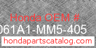 Honda 061A1-MM5-405 genuine part number image
