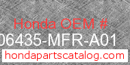 Honda 06435-MFR-A01 genuine part number image