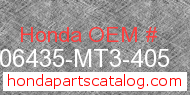 Honda 06435-MT3-405 genuine part number image