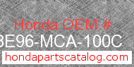 Honda 08E96-MCA-100C genuine part number image