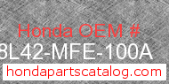 Honda 08L42-MFE-100A genuine part number image
