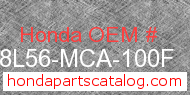 Honda 08L56-MCA-100F genuine part number image
