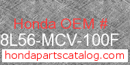 Honda 08L56-MCV-100F genuine part number image
