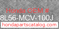 Honda 08L56-MCV-100J genuine part number image