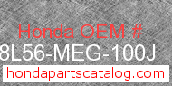 Honda 08L56-MEG-100J genuine part number image
