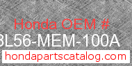 Honda 08L56-MEM-100A genuine part number image