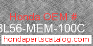 Honda 08L56-MEM-100C genuine part number image
