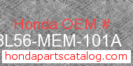 Honda 08L56-MEM-101A genuine part number image