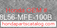 Honda 08L56-MFE-100B genuine part number image