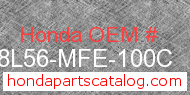 Honda 08L56-MFE-100C genuine part number image