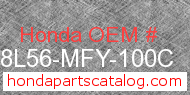 Honda 08L56-MFY-100C genuine part number image