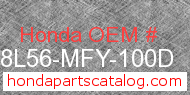 Honda 08L56-MFY-100D genuine part number image