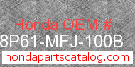 Honda 08P61-MFJ-100B genuine part number image