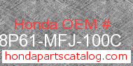 Honda 08P61-MFJ-100C genuine part number image