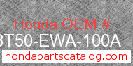 Honda 08T50-EWA-100A genuine part number image