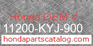 Honda 11200-KYJ-900 genuine part number image