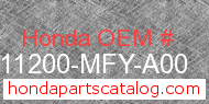 Honda 11200-MFY-A00 genuine part number image