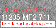 Honda 11205-MF2-711 genuine part number image