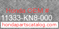 Honda 11333-KN8-000 genuine part number image
