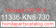 Honda 11336-KN8-730 genuine part number image