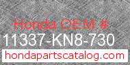 Honda 11337-KN8-730 genuine part number image