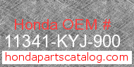 Honda 11341-KYJ-900 genuine part number image