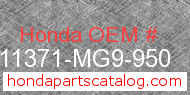 Honda 11371-MG9-950 genuine part number image