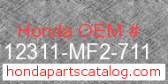 Honda 12311-MF2-711 genuine part number image