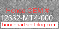 Honda 12332-MT4-000 genuine part number image