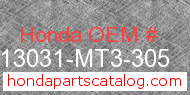Honda 13031-MT3-305 genuine part number image