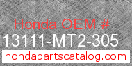 Honda 13111-MT2-305 genuine part number image