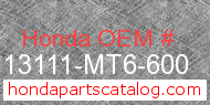 Honda 13111-MT6-600 genuine part number image