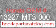 Honda 13227-MT3-000 genuine part number image