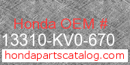 Honda 13310-KV0-670 genuine part number image