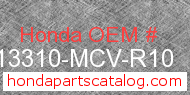 Honda 13310-MCV-R10 genuine part number image