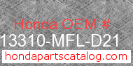 Honda 13310-MFL-D21 genuine part number image
