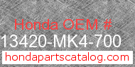 Honda 13420-MK4-700 genuine part number image