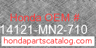 Honda 14121-MN2-710 genuine part number image