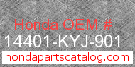Honda 14401-KYJ-901 genuine part number image