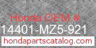 Honda 14401-MZ5-921 genuine part number image