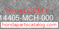 Honda 14405-MCH-000 genuine part number image