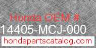 Honda 14405-MCJ-000 genuine part number image