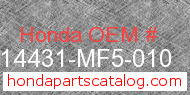 Honda 14431-MF5-010 genuine part number image