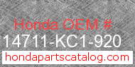 Honda 14711-KC1-920 genuine part number image