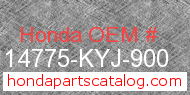 Honda 14775-KYJ-900 genuine part number image