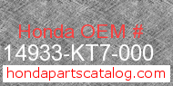 Honda 14933-KT7-000 genuine part number image