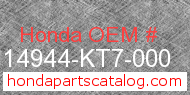 Honda 14944-KT7-000 genuine part number image
