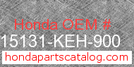 Honda 15131-KEH-900 genuine part number image