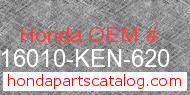 Honda 16010-KEN-620 genuine part number image
