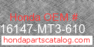 Honda 16147-MT3-610 genuine part number image